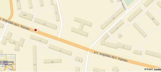 Схема рекламной плоскости по адресу ул Кирова