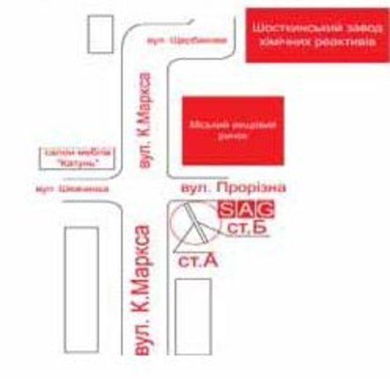 Схема рекламной плоскости по адресу ул.Прорезная