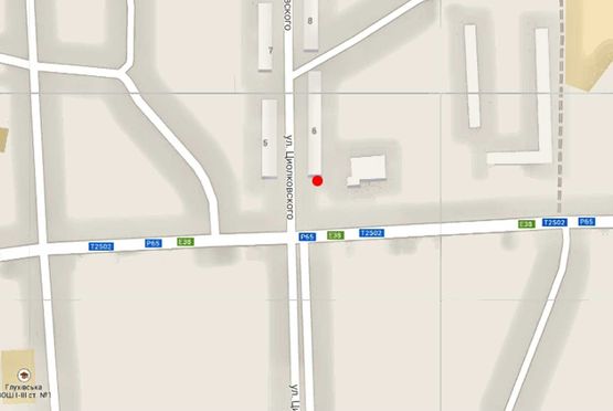 Схема рекламной плоскости по адресу ул. Циолковского  ЦКМ-6А