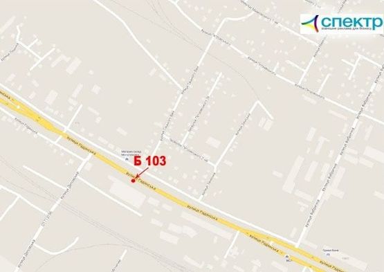 Схема рекламної площини за адресою проспект Володимирський, 167