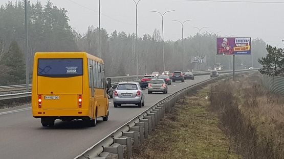 Схема рекламной плоскости по адресу ул.Богатырская,за 400 метров перед поворотом на г.Вышгород (А)
