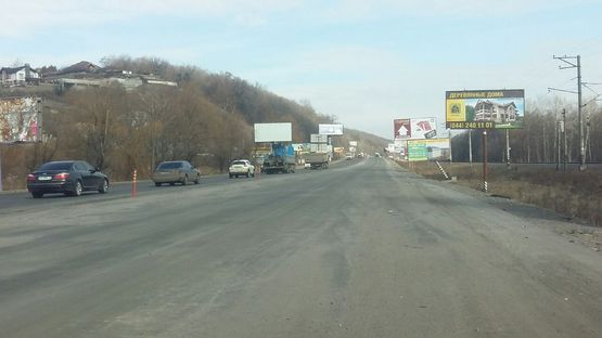 Схема рекламной плоскости по адресу Н -01 Новообуховская трасса 20 км.500 м