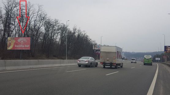 Схема рекламної площини за адресою М-05.Одесса-Киев,Вита почтовая