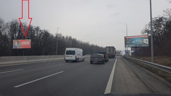 Схема рекламної площини за адресою М-05.Киев-Одесса,Вита-почтовая,