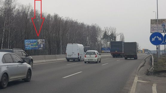 Схема рекламної площини за адресою М-05.Киев-Одесса,Вита-почтовая,