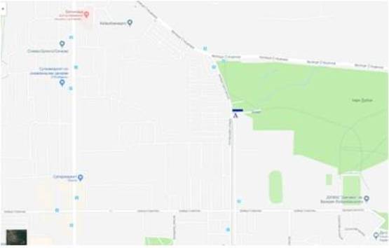 Схема рекламной плоскости по адресу ул. Саратовская, 61