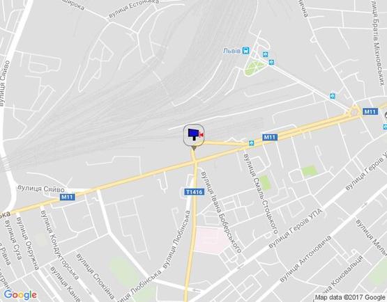 Схема рекламной плоскости по адресу вул. Городоцька