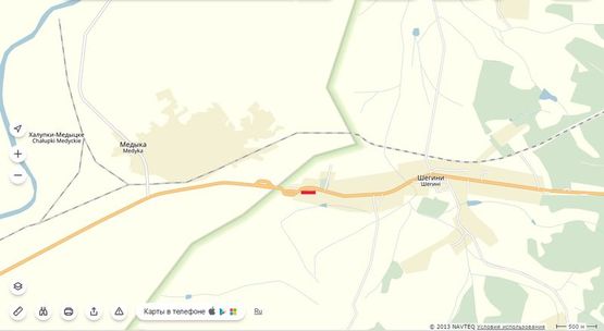 Схема рекламної площини за адресою Львів -  Шегіні ( кордон) №1