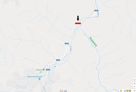 Схема рекламной плоскости по адресу І.Франка (поворот на Рожанку)