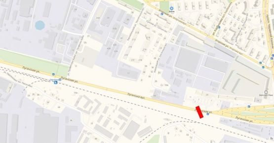 Схема рекламної площини за адресою Луганська   (Сихівський міст) к11