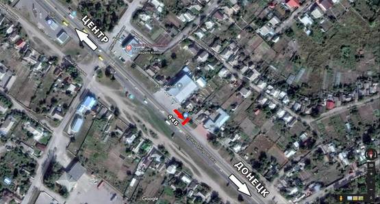 Схема рекламной плоскости по адресу ул. Днепровская, 255, Автомирок