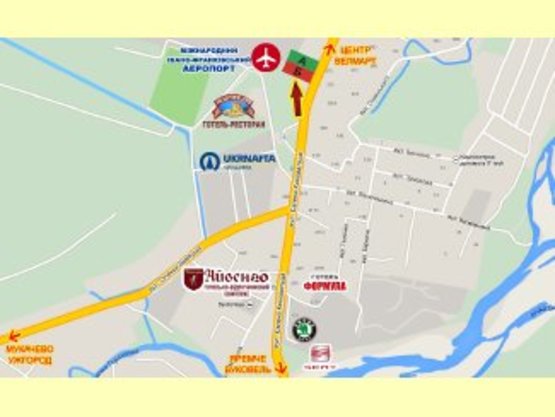 Схема рекламной плоскости по адресу Коновальця (аеропорт)     в центр