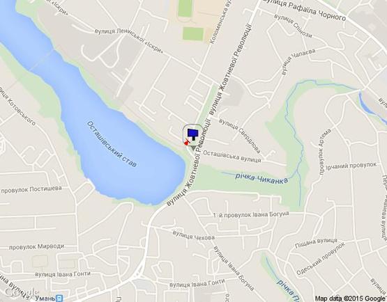 Схема рекламной плоскости по адресу (ул.Жовтневой революции)вул. Незалежності,  24,  (Осташевская гребля) ЛЕВЫЙ, сторона Б