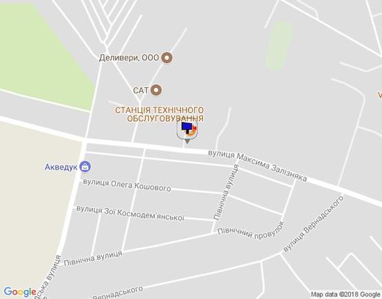 Схема рекламной плоскости по адресу вул.Залізняка, 6а  (центр Vianor), виїзд на с.Городецьке, сторона А