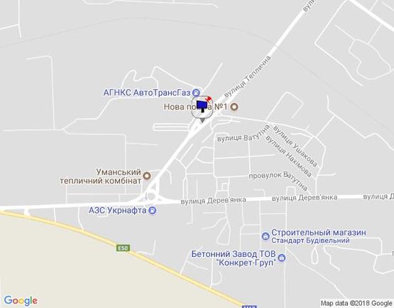 Схема рекламной плоскости по адресу (вул.Героїв Сталінграду) вул. Теплична, 8,  напрямок від вул.Дерев"янко, 1-й від ГРС,  ВЕРХНІЙ, сторона А