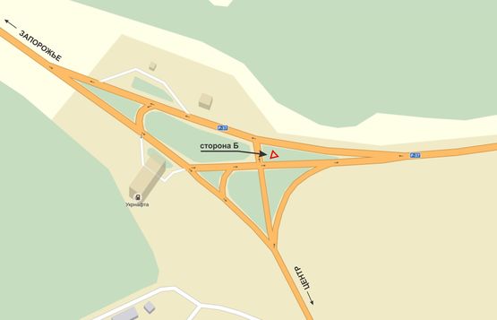 Схема рекламної площини за адресою Б. Хмельницького- выезд на Запорожье, АЗС