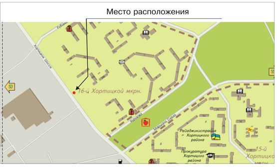 Схема рекламной плоскости по адресу Хортицкое шоссе_32