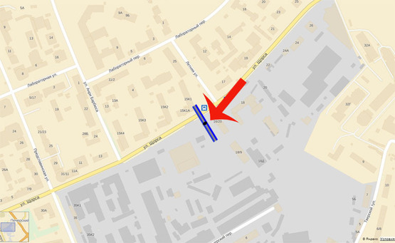 Схема рекламной плоскости по адресу ул.Щорса,16/20 (В1) СКРОЛЛЕР/Эко Маркет,Марфин банк- на ул Красноармейская