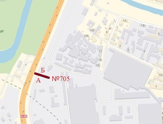 Схема рекламної площини за адресою Набережная-АвтоЗАЗ