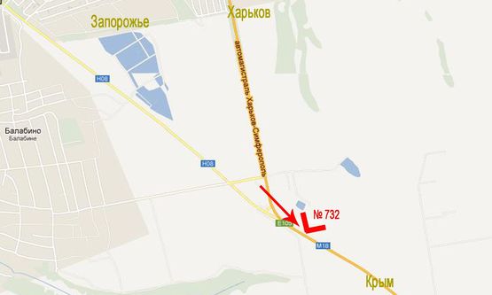 Схема рекламної площини за адресою Симферопольская тр._АЗС ВОГ(302 км)