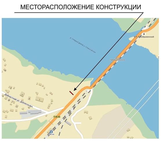 Схема рекламной плоскости по адресу 