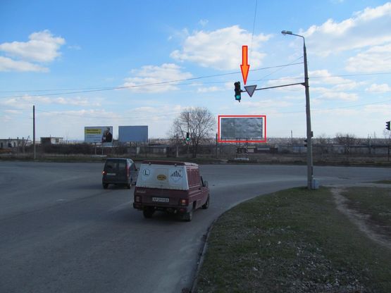 Схема рекламной плоскости по адресу Василия Сергиенка-Запорожского казачества