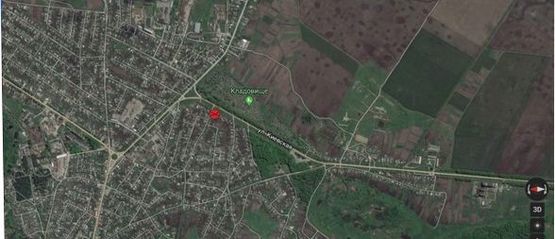 Схема рекламной плоскости по адресу Киевская,1