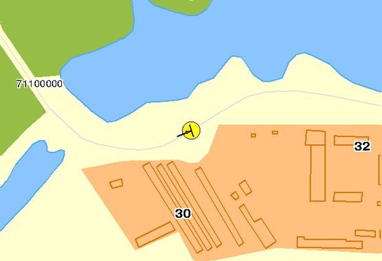 Схема рекламной плоскости по адресу Электриков ул.7, возле подземного перехода, 2-й от Московского моста