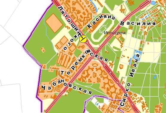 Схема рекламной плоскости по адресу Кольцевая дорога, 160 м от д.3, к Одесской пл.