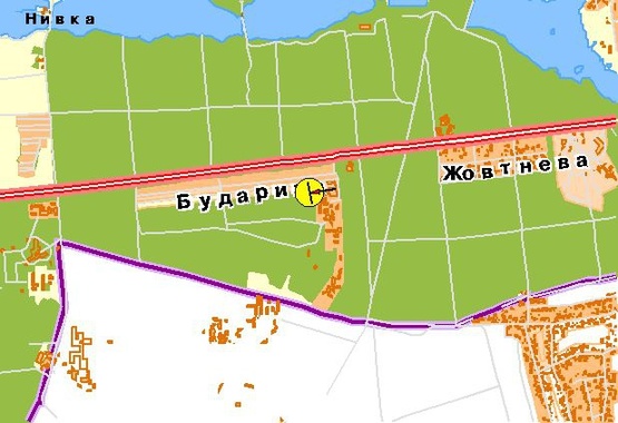 Схема рекламной плоскости по адресу Победы пр-т, въезд, автодром Чайка, от ст.м.Житомирская, из Киева