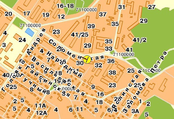 Схема рекламної площини за адресою Соломенская ул. 34, от Соломенской пл.