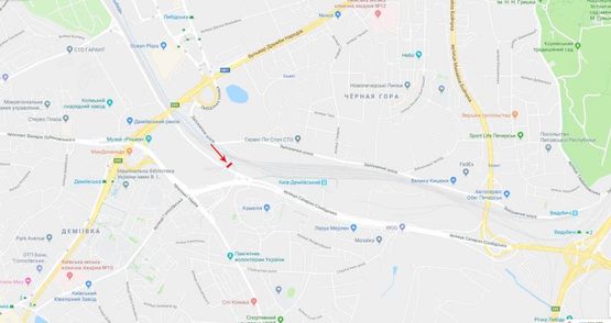 Схема рекламної площини за адресою Гринченко Н. ул., 16-й от Протасового Яра, слева, из центра