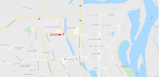 Схема рекламной плоскости по адресу Полярная ул. 19