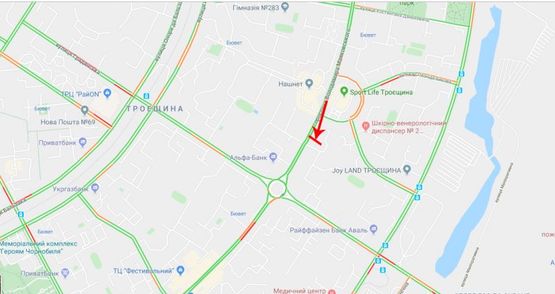 Схема рекламной плоскости по адресу Маяковского пр-т 40