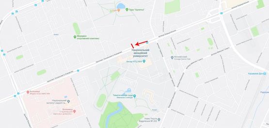 Схема рекламной плоскости по адресу Комарова пр-т 6