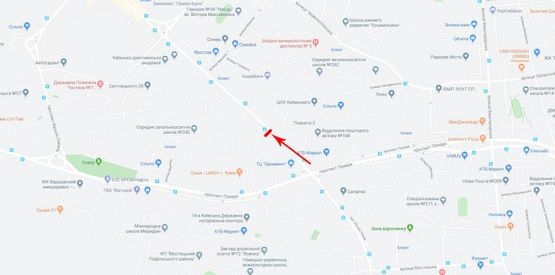 Схема рекламной плоскости по адресу Свободы пр-т 4 напротив