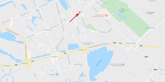 Схема рекламной плоскости по адресу Тростянецкая ул. 3