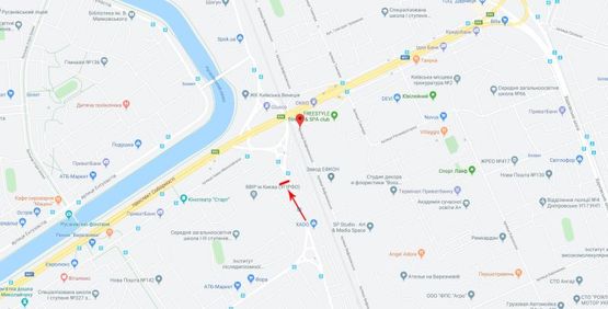 Схема рекламной плоскости по адресу Березняковская ул. 6