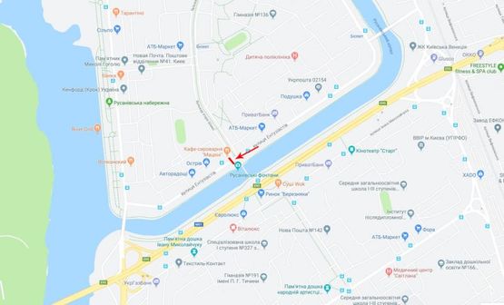 Схема рекламної площини за адресою Шамо Игоря ул. 1