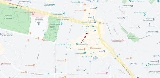 Схема рекламной плоскости по адресу Большая Васильковская ул. 5