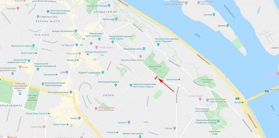 Схема рекламної площини за адресою Грушевского Михаила ул. 30/1