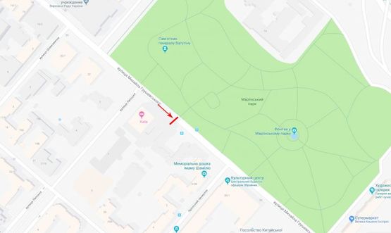 Схема рекламної площини за адресою Грушевского Михаила ул. 26/1