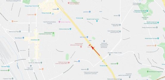 Схема рекламної площини за адресою Леси Украинки бульв. 22