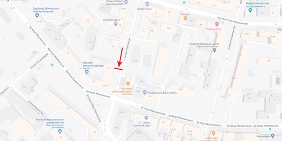 Схема рекламної площини за адресою Тарасовская ул. 38