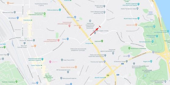 Схема рекламної площини за адресою Алмазова генерала ул. 4-А