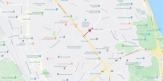 Схема рекламної площини за адресою Алмазова генерала ул. 6