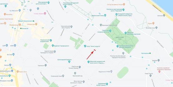 Схема рекламної площини за адресою Липская ул.  7/22, бульварная часть