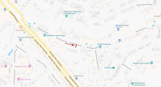 Схема рекламної площини за адресою Мечникова ул. 8