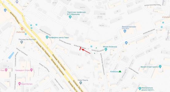 Схема рекламной плоскости по адресу Мечникова ул. 8