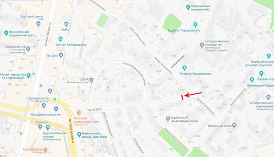 Схема рекламной плоскости по адресу Круглоуниверситетская ул. 19/28